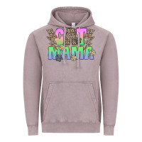 Vintage Zinc cat mama Vintage Hoodie - CowhideDigitalArt