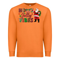Carrot Holly Jolly vibes Christmas with Santa Premium Sweatshirt - NancyCooperArtShop