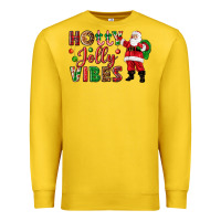 Lemon Holly Jolly vibes Christmas with Santa Premium Sweatshirt - NancyCooperArtShop