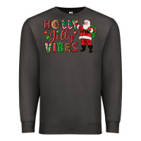 Smoke Holly Jolly vibes Christmas with Santa Premium Sweatshirt - NancyCooperArtShop