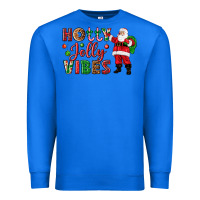 True Royal Holly Jolly vibes Christmas with Santa Premium Sweatshirt - NancyCooperArtShop