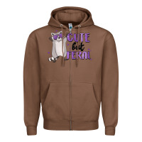Chestnut cute but feral Zipper Hoodie - MaliasSmallBusiness