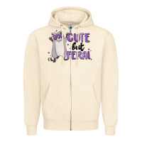 Sandshell cute but feral Zipper Hoodie - MaliasSmallBusiness