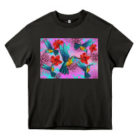 Asphalt Flower Hummingbird Heavy Core Tee - Artiststas