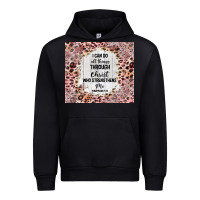 Black i can do all things with leopard and glitter Urban Hoodie - TumblerDesignByShophia