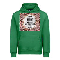 Emerald i can do all things with leopard and glitter Urban Hoodie - TumblerDesignByShophia