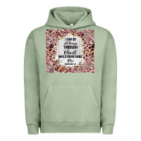 Pigment Oil Green i can do all things with leopard and glitter Urban Hoodie - TumblerDesignByShophia
