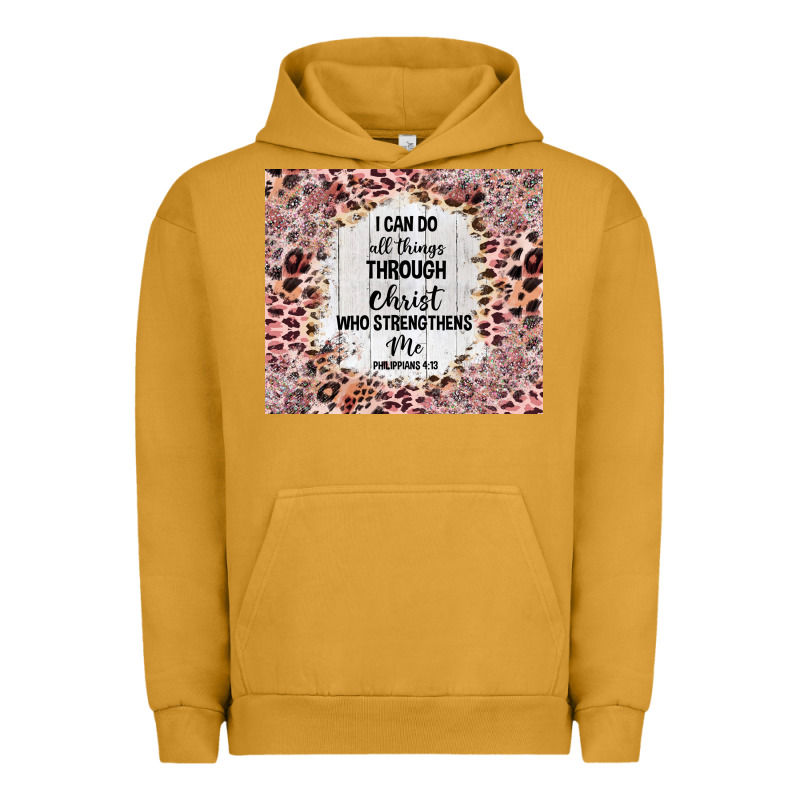 I Can Do All Things With Leopard And Glitter Urban Hoodie by TumblerDesignByShophia | Teevron