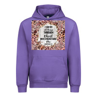Tulip i can do all things with leopard and glitter Urban Hoodie - TumblerDesignByShophia