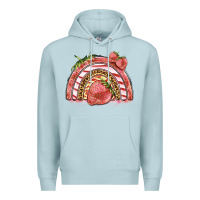 Blue Mist strawberry rainbow Premium Hoodie - BarkalooDesign