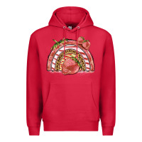 Cardinal strawberry rainbow Premium Hoodie - BarkalooDesign