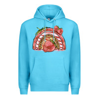 Ocean Blue strawberry rainbow Premium Hoodie - BarkalooDesign