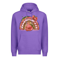 Purple strawberry rainbow Premium Hoodie - BarkalooDesign