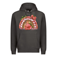 Strawberry Rainbow Premium Hoodie | Teevron
