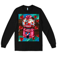 Black candy machine  with heart candies  air Long Sleeve Tee - AdoDesignShop
