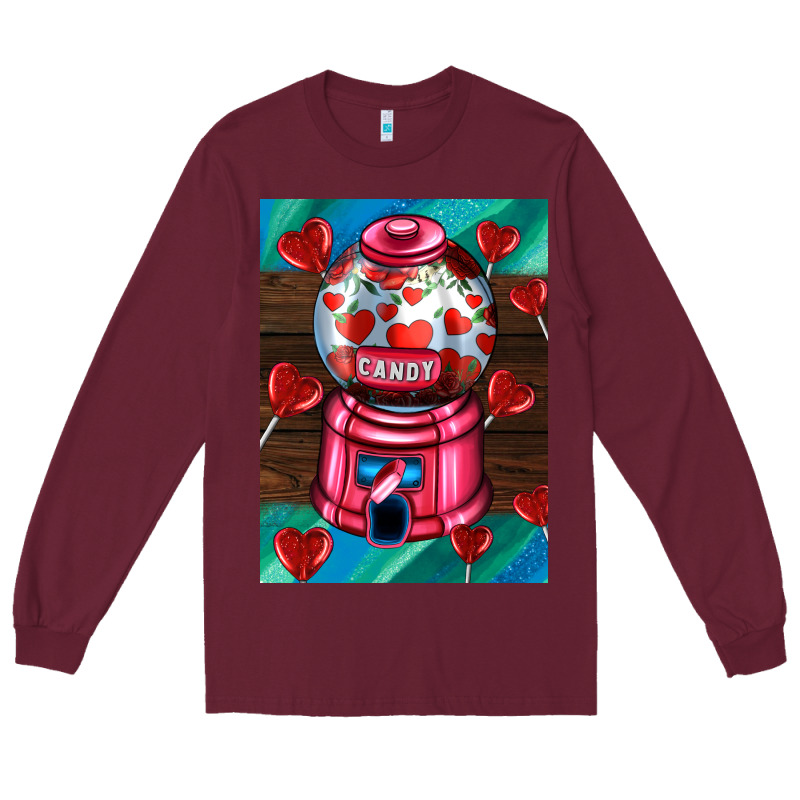 Candy Machine  With Heart Candies  Air Long Sleeve Tee by AdoDesignShop | Teevron