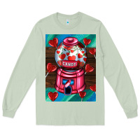 Matcha candy machine  with heart candies  air Long Sleeve Tee - AdoDesignShop