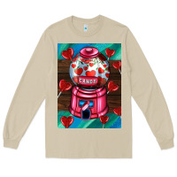Mushroom candy machine  with heart candies  air Long Sleeve Tee - AdoDesignShop