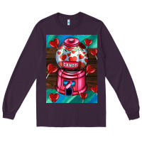 Plum candy machine  with heart candies  air Long Sleeve Tee - AdoDesignShop