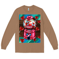 Toasted Coconut candy machine  with heart candies  air Long Sleeve Tee - AdoDesignShop