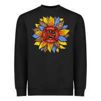 Black firefighter sunflower Heavyweight Sweatshirt - HRA Design Shop