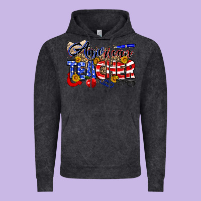 American Teacher Vintage Hoodie Designed By Neo Western