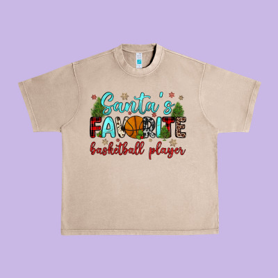 Santa S Favorite Basketball Player Urban Heavy Tee Designed By Jahusdesignshop