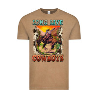 Vintage Coffee long live cowboys Vintage Tee - FaDigitalArtStudio
