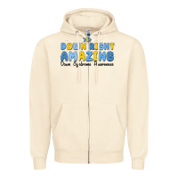 Sandshell down right amazing down syndrome awareness Zipper Hoodie - MaliasSmallBusiness