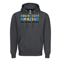 Smoke down right amazing down syndrome awareness Zipper Hoodie - MaliasSmallBusiness