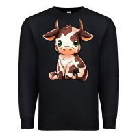 Black Baby Brown Cow Premium Sweatshirt - MaliasSmallBusiness