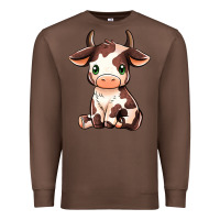 Chestnut Baby Brown Cow Premium Sweatshirt - MaliasSmallBusiness