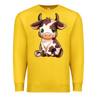Lemon Baby Brown Cow Premium Sweatshirt - MaliasSmallBusiness