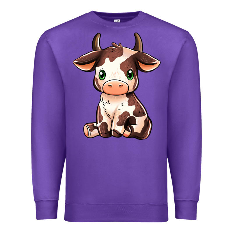 Baby Brown Cow Premium Sweatshirt by MaliasSmallBusiness | Teevron