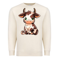 Sandshell Baby Brown Cow Premium Sweatshirt - MaliasSmallBusiness