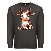 Smoke Baby Brown Cow Premium Sweatshirt - MaliasSmallBusiness