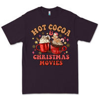 Plum hot cocoa and christmas movies Premium Tee - MaliasSmallBusiness