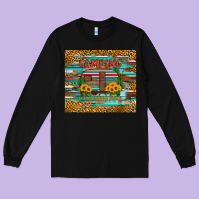 Camping Is My Happy Place Long Sleeve Tee Designed By Artiststas