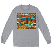 Heather Grey camping is my happy place Long Sleeve Tee - Artiststas
