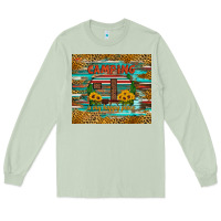 Matcha camping is my happy place Long Sleeve Tee - Artiststas