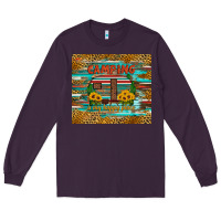 Plum camping is my happy place Long Sleeve Tee - Artiststas