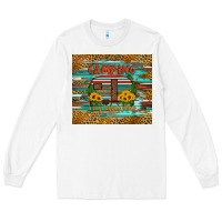 White camping is my happy place Long Sleeve Tee - Artiststas