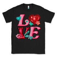Black love with balloons Classic Tee - AdoDesignShop