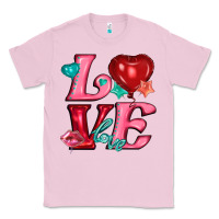 Bubblegum Pink love with balloons Classic Tee - AdoDesignShop
