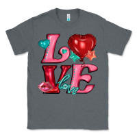 Charcoal Heather love with balloons Classic Tee - AdoDesignShop