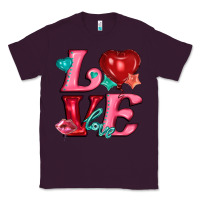 Plum love with balloons Classic Tee - AdoDesignShop