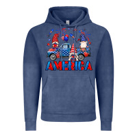 Vintage Denim American truck gnomes Vintage Hoodie - Neo Western