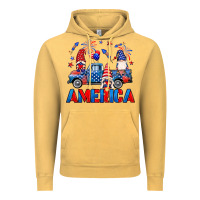 Vintage Mustard American truck gnomes Vintage Hoodie - Neo Western