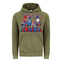 Vintage Olive American truck gnomes Vintage Hoodie - Neo Western
