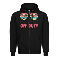 Black teacher off duty Zipper Hoodie - MaliasSmallBusiness